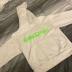 Grey Balenciaga kids hoodie